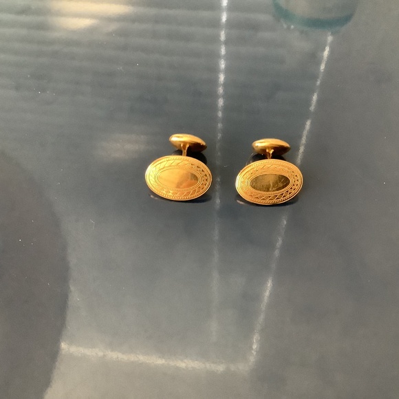 Vintage Art Deco 14K Gold Cufflinks - Picture 4 of 4